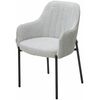 Стул WILSON Daly-11 светло-серый, ткань / черный каркас, ®DISAUR | Интернет магазин мебели и декора LifeDekor