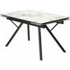 Стол ЛИБЕРТИ 180 Cold Jade, керамика / Черный каркас М-City | Интернет магазин мебели и декора LifeDekor