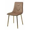 Стул ELLI BLUVEL-40 Бежевый, велюр / золотой каркас М-City | Интернет магазин мебели и декора LifeDekor