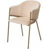 Стул ДИЛЛ, цвет H-06 Бежевый, велюр / шампань каркас М-City | Интернет магазин мебели и декора LifeDekor
