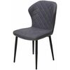 Стул МОНРО, цвет Style-22 Темно-серый, экокожа / черный каркас М-City | Интернет магазин мебели и декора LifeDekor