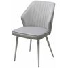 Стул SEATTLE-V СВЕТЛО-СЕРЫЙ BM-4, велюр / белый каркас М-City | Интернет магазин мебели и декора LifeDekor