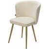 Стул МОНЕ ZIZI 002 Молочный, велюр / Золотой каркас M-City | Интернет магазин мебели и декора LifeDekor