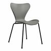 Стул Seven серый с чёрными ножками, Цвет: Серый | Интернет магазин мебели и декора LifeDekor