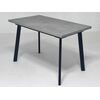 Стол КАНЗАС 120 БЕТОН ЧИКАГО св.серый / Черный каркас М-City | Интернет магазин мебели и декора LifeDekor