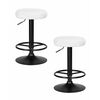 Набор 2 шт Табурет барный DOBRIN TEDDY BLACK, белый букле (13), Вариант: белый букле (13) | Интернет магазин мебели и декора LifeDekor