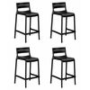 Набор 4 шт Стул полубарный DOBRIN NESSA, черный (B-03), Вариант: чёрный (B-03) | Интернет магазин мебели и декора LifeDekor