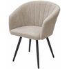 Стул RUNA, 360 град. поворот. B03 Бежевый, велюр / черный каркас, М-City | Интернет магазин мебели и декора LifeDekor