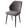 Стул VENA, цвет B28 Темно-серый, велюр / черный каркас М-City | Интернет магазин мебели и декора LifeDekor