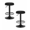 Набор 2 шт Табурет барный DOBRIN BRUNO BLACK, черный велюр (MJ9-101), Вариант: черный велюр (MJ9-101) | Интернет магазин мебели и декора LifeDekor