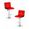 Набор 2 шт Стул барный DOBRIN CANDY, красно-чёрный, Вариант: красно-чёрный | Интернет магазин мебели и декора LifeDekor