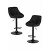 Набор 2 шт Стул барный DOBRIN LOGAN BLACK, черный велюр (MJ9-101), Вариант: черный велюр (MJ9-101) | Интернет магазин мебели и декора LifeDekor