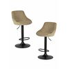 Набор 2 шт Стул барный DOBRIN LOGAN BLACK, мокко велюр (MJ9-9), Вариант: мокко велюр (MJ9-9) | Интернет магазин мебели и декора LifeDekor