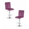 Набор 2 шт Стул барный DOBRIN KRUGER, фиолетовый, Вариант: фиолетовый | Интернет магазин мебели и декора LifeDekor