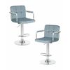 Набор 2 шт Стул барный DOBRIN KRUGER ARM, пудрово-голубой велюр (MJ9-74), Вариант: пудрово-голубой велюр (MJ9-74) | Интернет магазин мебели и декора LifeDekor