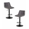 Набор 2 шт Стул барный DOBRIN TAILOR BLACK, серая ткань (188-55), Вариант: серая ткань (188-55) | Интернет магазин мебели и декора LifeDekor