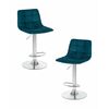 Набор 2 шт Стул барный DOBRIN TAILOR, морской волны велюр (MJ9-99), Вариант: морской волны велюр (MJ9-99) | Интернет магазин мебели и декора LifeDekor