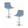 Набор 2 шт Стул барный DOBRIN TAILOR, пудрово-голубой велюр (MJ9-74), Вариант: пудрово-голубой велюр (MJ9-74) | Интернет магазин мебели и декора LifeDekor