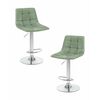 Набор 2 шт Стул барный DOBRIN TAILOR, пудрово-мятный велюр (MJ9-87), Вариант: пудрово-мятный велюр (MJ9-87) | Интернет магазин мебели и декора LifeDekor
