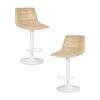 Набор 2 шт Стул барный DOBRIN TAILOR WHITE, бежевый велюр (MJ9-10), Вариант: бежевый велюр (MJ9-10) | Интернет магазин мебели и декора LifeDekor