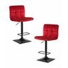 Набор 2 шт Стул барный DOBRIN DOMINIC, бордо велюр (MJ9-43), Вариант: бордо велюр (MJ9-43) | Интернет магазин мебели и декора LifeDekor