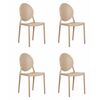 Набор 4 шт Стул обеденный DOBRIN ALBERT, цвет бежевый, Вариант: цвет бежевый | Интернет магазин мебели и декора LifeDekor