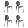 Набор 4 шт Стул обеденный DOBRIN ALBERT, цвет серый, Вариант: цвет серый | Интернет магазин мебели и декора LifeDekor