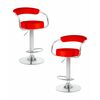 Набор 2 шт Стул барный DOBRIN MARTA, красный, Вариант: красный | Интернет магазин мебели и декора LifeDekor
