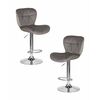 Набор 2 шт Стул барный DOBRIN BARNY, серый велюр (MJ9-75), Вариант: серый велюр (MJ9-75) | Интернет магазин мебели и декора LifeDekor