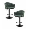 Набор 2 шт Стул барный DOBRIN LEON, зеленая ткань (LAR 275-23), Вариант: зеленая ткань (LAR 275-23) | Интернет магазин мебели и декора LifeDekor