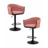 Набор 2 шт Стул барный DOBRIN LEON, розовая ткань (LAR 275-10), Вариант: розовая ткань (LAR 275-10) | Интернет магазин мебели и декора LifeDekor