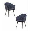 Набор 2 шт Стул обеденный DOBRIN MATILDA, синяя ткань (LAR-275-29), Вариант: синяя ткань (LAR-275-29) | Интернет магазин мебели и декора LifeDekor