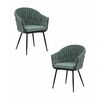 Набор 2 шт Стул обеденный DOBRIN MATILDA, зеленая ткань (LAR 275-23), Вариант: зеленая ткань (LAR 275-23) | Интернет магазин мебели и декора LifeDekor