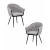 Набор 2 шт Стул обеденный DOBRIN MATILDA, серая ткань (LAR 275-17), Вариант: серая ткань (LAR 275-17) | Интернет магазин мебели и декора LifeDekor