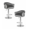 Набор 2 шт Стул барный DOBRIN MARCEL, серый велюр (MJ9-75), Вариант: серый велюр (MJ9-75) | Интернет магазин мебели и декора LifeDekor