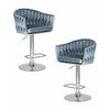 Набор 2 шт Стул барный DOBRIN MARCEL, пудрово-голубой велюр (MJ9-74), Вариант: пудрово-голубой велюр (MJ9-74) | Интернет магазин мебели и декора LifeDekor