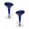 Набор 2 шт Стул барный DOBRIN BOMBA, синий металлик, Вариант: синий металлик | Интернет магазин мебели и декора LifeDekor