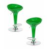 Набор 2 шт Стул барный DOBRIN BOMBA, зелёный металлик, Вариант: зелёный металлик | Интернет магазин мебели и декора LifeDekor