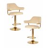 Набор 2 шт Стул барный DOBRIN CHARLY GOLD, бежевый велюр (MJ9-10), Вариант: бежевый велюр (MJ9-10) | Интернет магазин мебели и декора LifeDekor