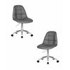 Набор 2 шт Офисное кресло для персонала DOBRIN MONTY, серый, Вариант: серый | Интернет магазин мебели и декора LifeDekor