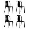 Набор 4 шт Стул обеденный DOBRIN ADAM, черный, Вариант: чёрный | Интернет магазин мебели и декора LifeDekor