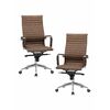 Набор 2 шт Офисное кресло для руководителей DOBRIN CLARK, коричневый лофт №320, Вариант: коричневый лофт №320 | Интернет магазин мебели и декора LifeDekor