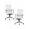 Набор 2 шт Офисное кресло для руководителей DOBRIN CLARK, белый, Вариант: белый | Интернет магазин мебели и декора LifeDekor