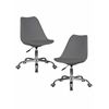 Набор 2 шт Офисное кресло для персонала DOBRIN MICKEY, темно-серый, Вариант: темно-серый | Интернет магазин мебели и декора LifeDekor