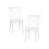 Набор 2 шт Стул обеденный DOBRIN MASON, цвет белый (W-02), Вариант: цвет белый (W-02) | Интернет магазин мебели и декора LifeDekor