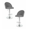 Набор 2 шт Стул барный DOBRIN MILANA, серый велюр (MJ9-75), Вариант: серый велюр (MJ9-75) | Интернет магазин мебели и декора LifeDekor