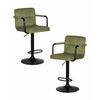 Набор 2 шт Стул барный DOBRIN KRUGER ARM BLACK, зеленый вельвет (LAR-E2041-7), Вариант: зеленый вельвет (LAR-E2041-7) | Интернет магазин мебели и декора LifeDekor