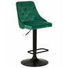 Набор 2 шт Стул барный DOBRIN JOSEPH BLACK, зеленый велюр (MJ9-88), Вариант: зеленый велюр (MJ9-88) | Интернет магазин мебели и декора LifeDekor