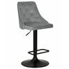 Набор 2 шт Стул барный DOBRIN JOSEPH BLACK, серый велюр (MJ9-75), Вариант: серый велюр (MJ9-75) | Интернет магазин мебели и декора LifeDekor