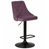Набор 2 шт Стул барный DOBRIN JOSEPH BLACK, пудрово-сиреневый велюр (MJ9-52), Вариант: пудрово-сиреневый велюр (MJ9-52) | Интернет магазин мебели и декора LifeDekor